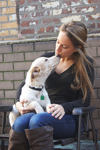 Owner with dog