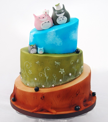 cute creature wedding cake