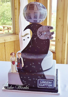 star wars wedding cake