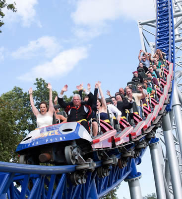 wedding on a roller coaster