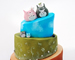 cute creature wedding cake